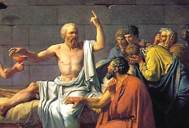 Greek philosophers enjoying a good metaphysical throwdown
